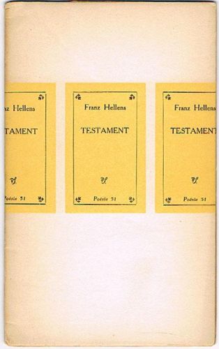 Portada del libro de TESTAMENT.