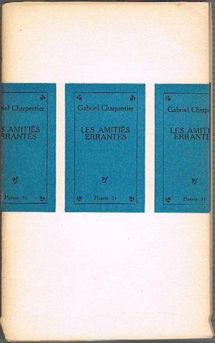 Portada del libro de LES AMITIÉS ERRANTES.