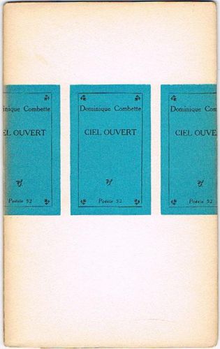 Portada del libro de CIEL OUVERT.