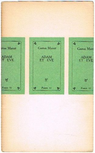 Portada del libro de ADAM ET EVE.