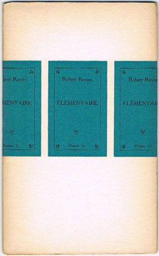 Portada del libro de ÉLÉMENTAIRE.