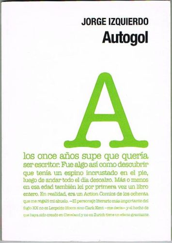 Portada del libro de AUTOGOL. Cuentos.