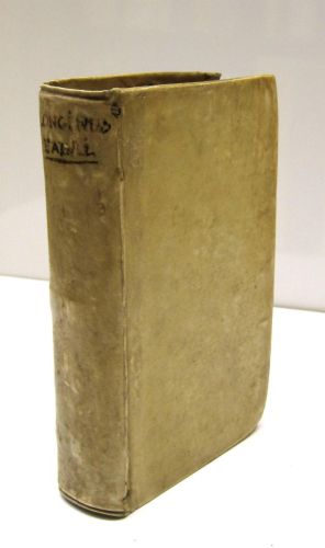 Portada del libro de DIONYSII LONGINI PHILOSOPHI ET RHETORIS. Libellus, cum notis, emendationibus, et praefatione Tanaquilli...