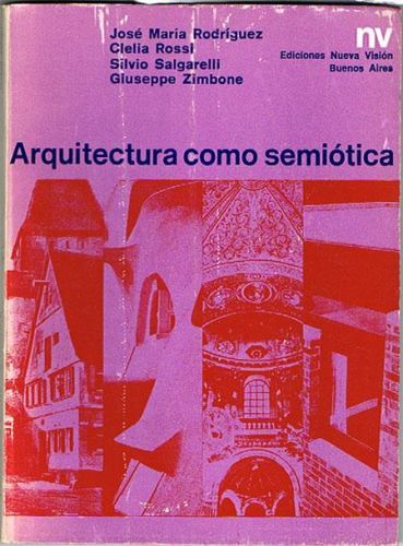 Portada del libro de ARQUITECTURAS COMO SEMIÓTICA.