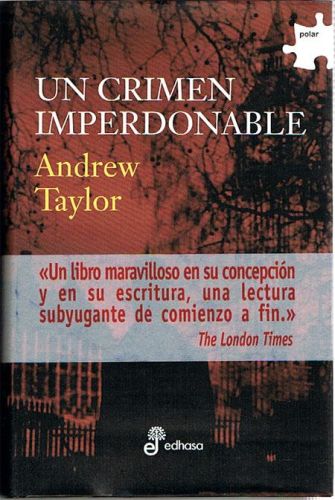 Portada del libro de UN CRIMEN IMPERDONABLE.