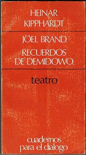 Portada del libro de JÖEL BRAND.- RECUERDOS DE DEMIDOWO.