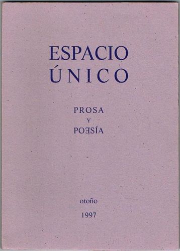 Portada del libro de ESPACIO ÚNICO. Prosa y poesía.