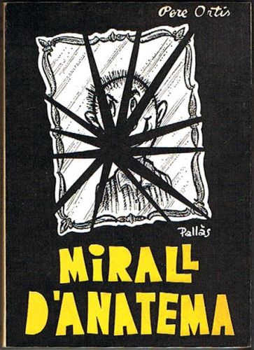 Portada del libro de MIRALL D'ANATEMA (La flama torta).