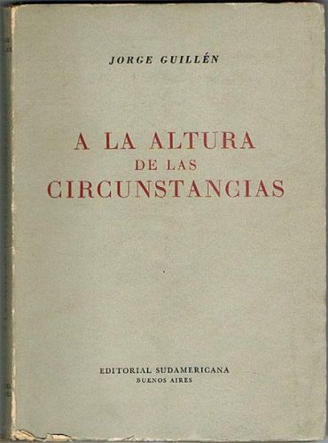 Portada del libro de A LA ALTURA DE LAS CIRCUNSTANCIAS.