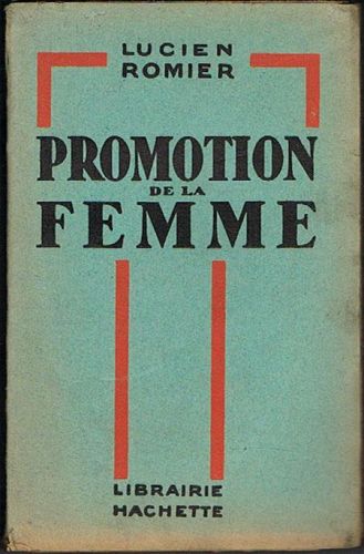 Portada del libro de PROMOTION DE LA FEMME.