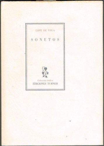 Portada del libro de SONETOS.