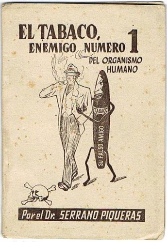 Portada del libro de EL TABACO, ENEMIGO NÚMERO 1 DEL ORGANISMO HUMANO.