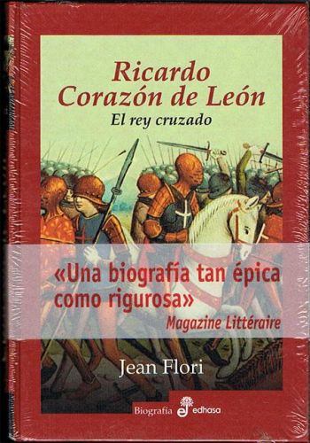 Portada del libro de RICARDO CORAZÓN DE LEÓN. El rey cruzado.