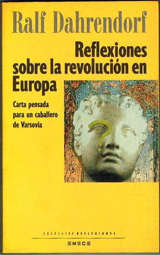 Portada del libro de REFLEXIONES SOBRE LA REVOLUCIÓN EN EUROPA. Carta pensada para un caballero de Varsovia.