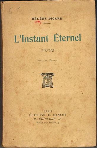Portada del libro de L'INSTANT ÉTERNEL. Poème.