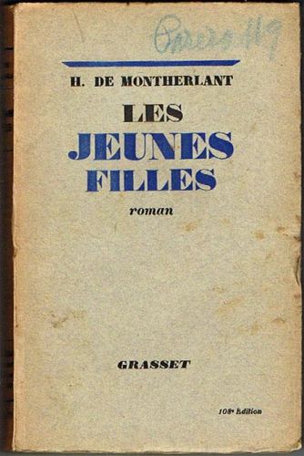Portada del libro de LES JEUNES FILLES. Roman.