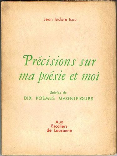Portada del libro de PRÉCISIONS SUR MA POÉSIE ET MOI. Suivies de dix poèmes magnifiques.