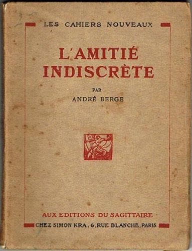 Portada del libro de L'AMITIÉ INDISCRETE.