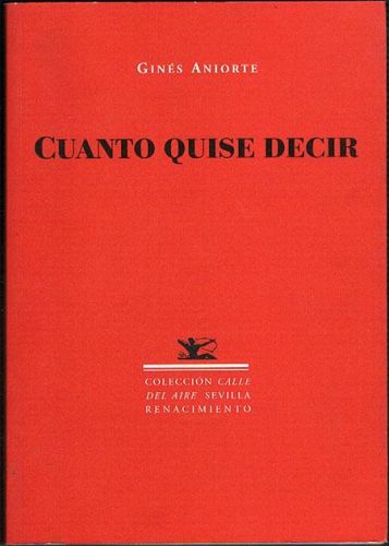 Portada del libro de CUANTO QUISE DECIR.