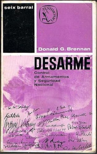 Portada del libro de DESARME. Control de armamentos y seguridad nacional.