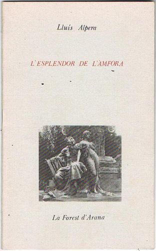 Portada del libro de L'ESPLENDOR DE L'ÀMFORA.