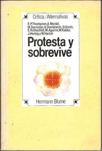 Portada del libro de PROTESTA Y SOBREVIVE.