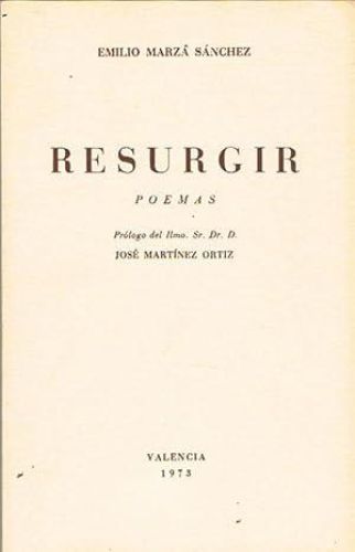 Portada del libro de RESURGIR. Poemas.