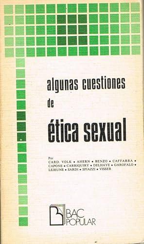 Portada del libro de ALGUNAS CUESTIONES DE ÉTICA SEXUAL.