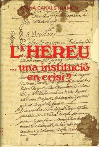 Book cover from L'HEREU UNA INSTITUCIÓ EN CRISI?.