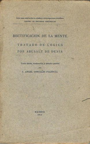 Book cover from RECTIFICACIÓN DE LA MENTE.