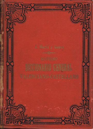 Book cover from NOVÍSIMO DICCIONARIO GENERAL VALENCIANO-CASTELLANO.