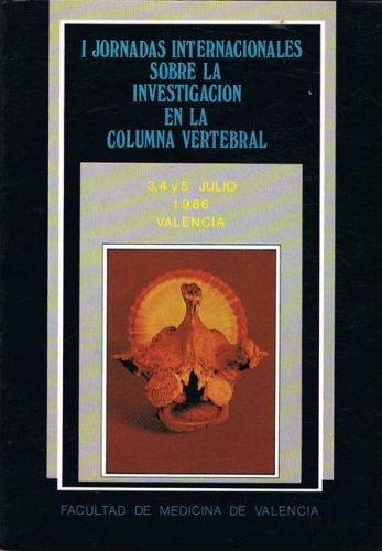 Portada del libro de I JORNADAS INTERNACIONALES SOBRE LA INVESTIGACIÓN EN LA COLUMNA VERTEBRAL.