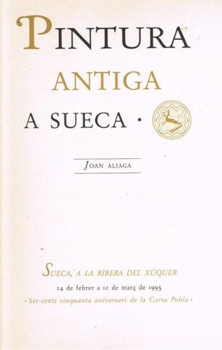Portada del libro de PINTURA ANTIGA A SUECA.