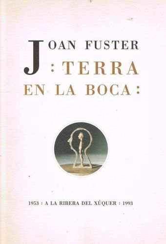 Portada del libro de TERRA EN LA BOCA (POEMAS). (Valenciano/Catalán)