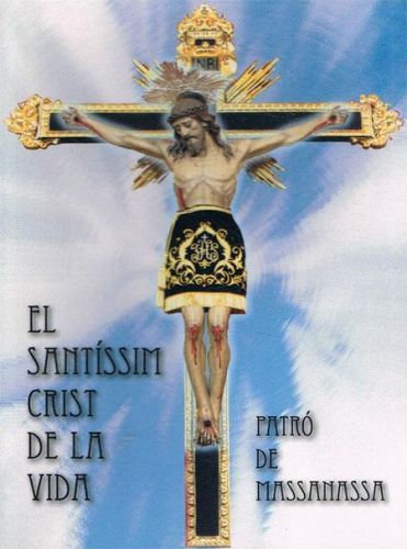 Portada del libro de EL SANTÍSSIM CRIST DE LA VIDA - PATRÓ DE MASSANASSA. Historia y novena.