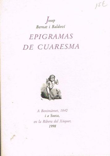 Book cover from EPIGRAMAS DE CUARESMA.