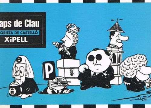 Portada del libro de DRAPS DE CLAU. Historieta de Castelló.