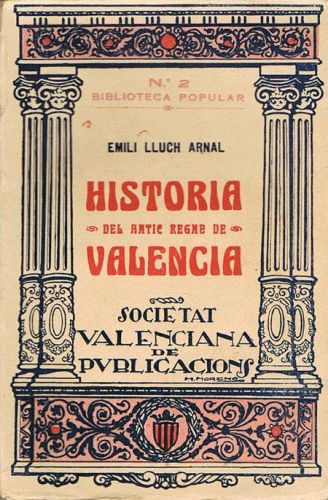 Portada del libro de HISTORIA DEL ANTIC REGNE DE VALENCIA.