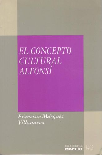 Portada del libro de EL CONCEPTO CULTURAL ALFONSI