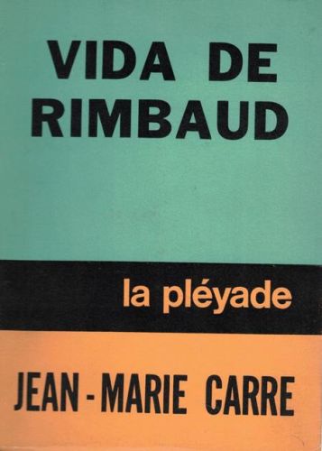 Portada del libro de VIDA DE RIMBAUD