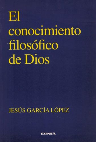 Portada del libro de EL CONOCIMIENTO FILOSFICO DE DIOS
