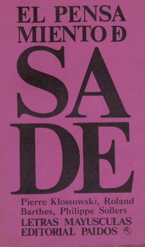 Book cover from EL PENSAMIENTO DE SADE