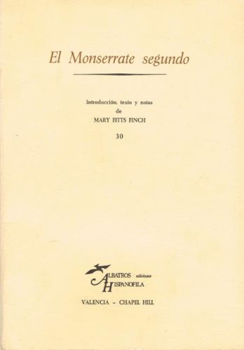 Portada del libro de EL MONSERRATE SEGUNDO