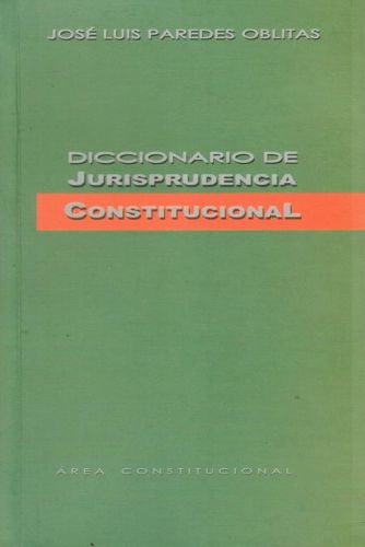 Portada del libro de DICCIONARIO DE JURISPRUNDENCIA CONSTITUCIONAL