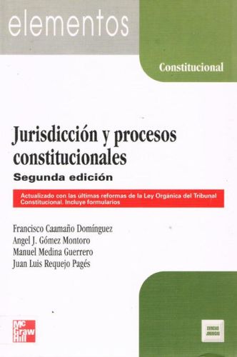 Portada del libro de JURISDICCION Y PORCESOS CONSTITUCIONALES