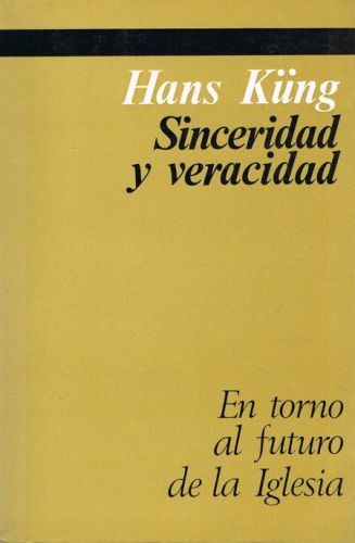 Portada del libro de SINCERIDAD Y VERACIDAD. EN TORNO AL FUTURO DE LA IGLESIA