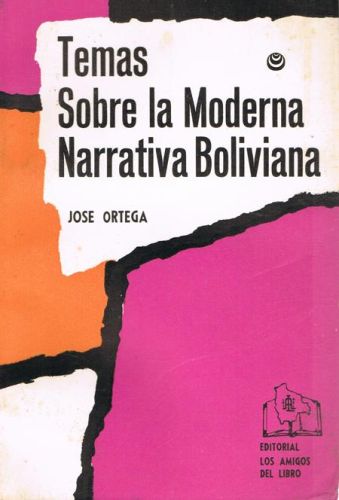 Portada del libro de TEMA SOBRE LA MODERNA NARRATIVA BOLIVIANA