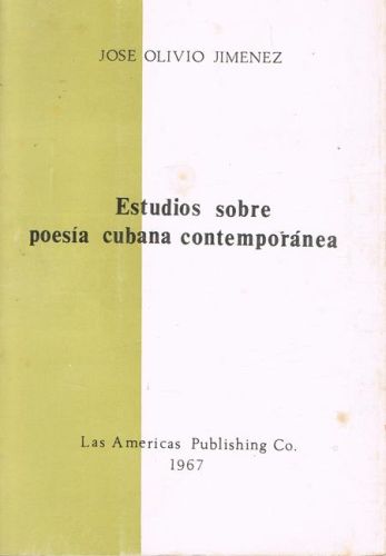 Portada del libro de ESTUDIOS SOBRE POESIA CUBANA CONTEMPORANEA