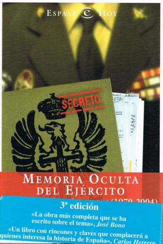 Portada del libro de MEMORIA OCULTA DEL EJERCITO