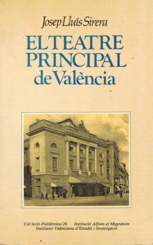 Portada del libro de EL TEATRE PRINCIPAL DE VALENCIA